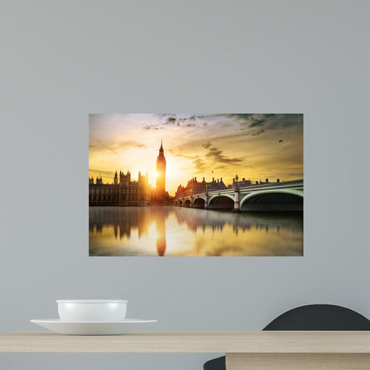 Big Ben and House Wall Decal
