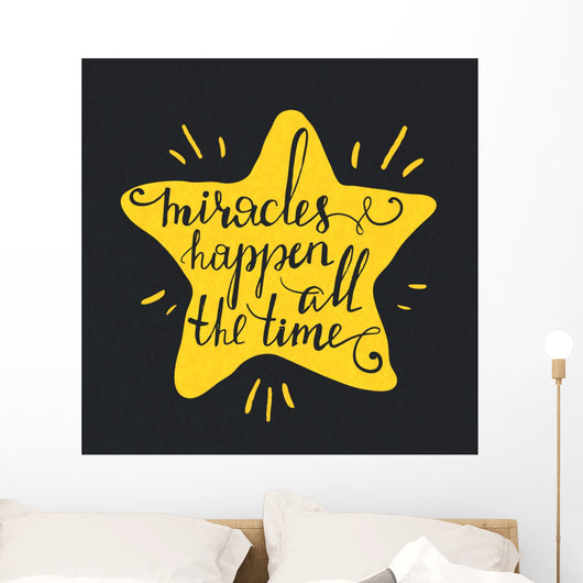 Hand Drawn Typography Poster Wall Decal