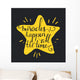 Hand Drawn Typography Poster Wall Decal