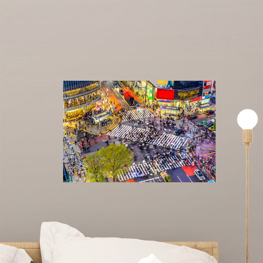 Shibuya Crossing Tokyo Wall Decal