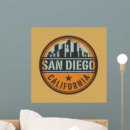Stamp or Label with Wall Decal