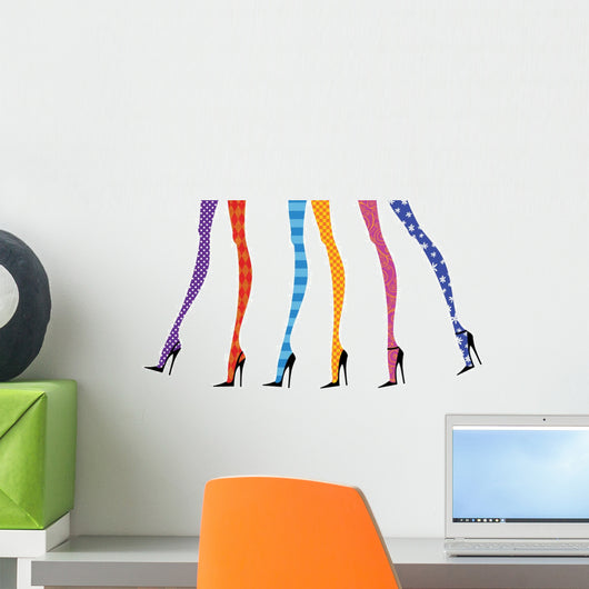Fashion Legs Stiletto Heels Wall Decal