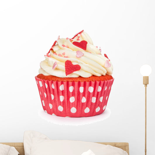 Red Cupcake with Vanilla Wall Decal