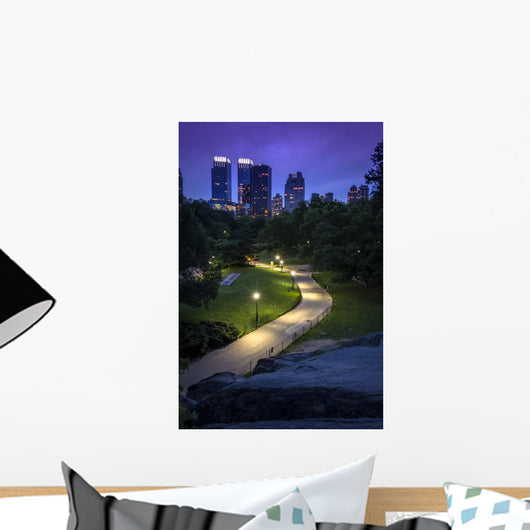 New York Skyline Seen Wall Decal