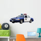Blue Police Car Wall Decal