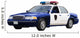 Blue Police Car Wall Decal