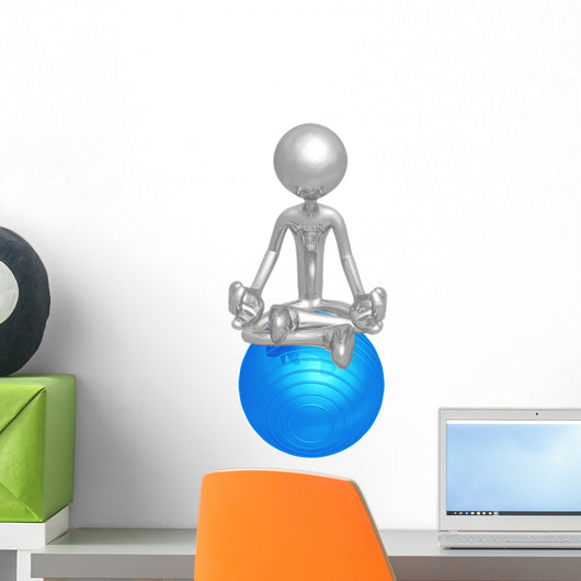 Yoga Pilates Physio Ball Wall Decal