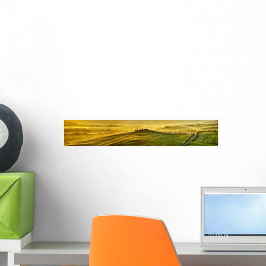 Rolling Hills Tuscany Wall Decal Panoramic Wall Decal