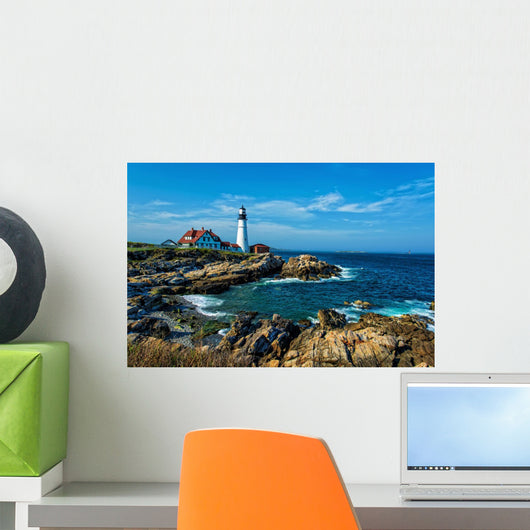 Portland Headlight Lighthouse Wall Decal
