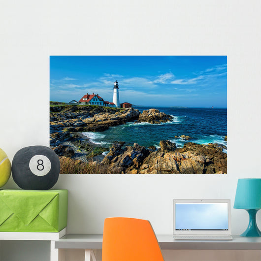 Portland Headlight Lighthouse Wall Decal