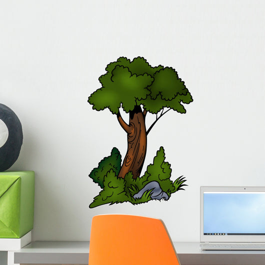 Tree 04 Cartoon Illustration Wall Decal