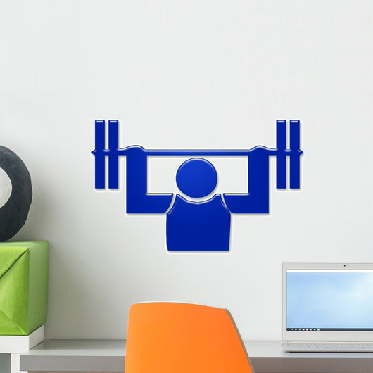 Weightlifting Symbol Wall Decal