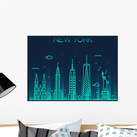 New York City Skyline Wall Decal