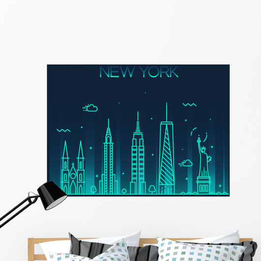 New York City Skyline Wall Decal