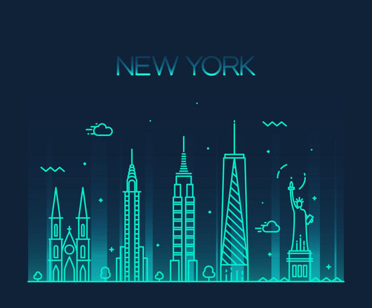 New York City Skyline Wall Decal