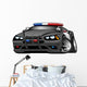 Police Muscle Car Cartoon Wall Decal