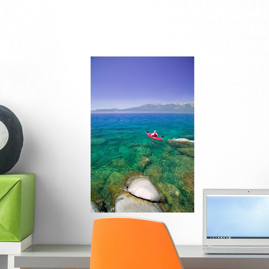 Kayaking Lake Tahoe Wall Decal