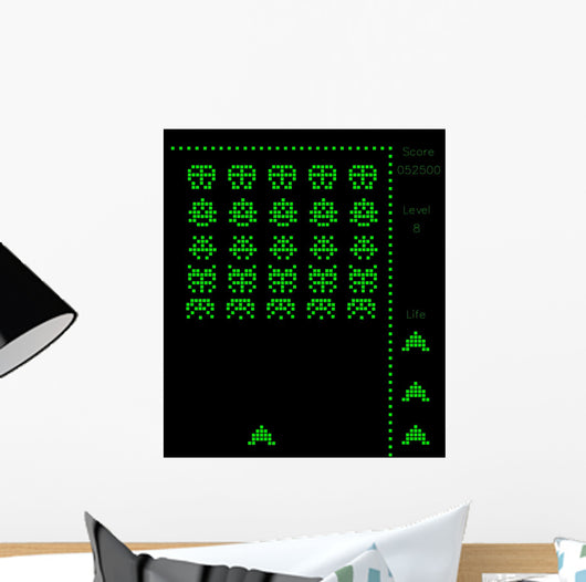 Old Computer Game Wall Decal