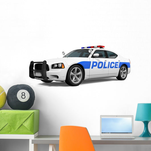 Police Car Wall Decal