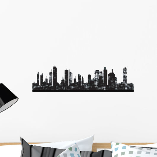 Panorama Picture City Skyline Wall Decal