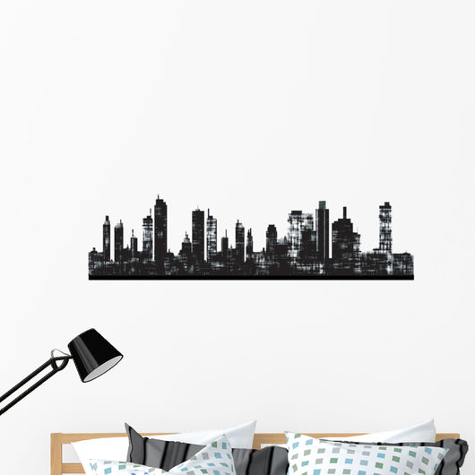 Panorama Picture City Skyline Wall Decal