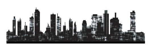 Panorama Picture City Skyline Wall Decal