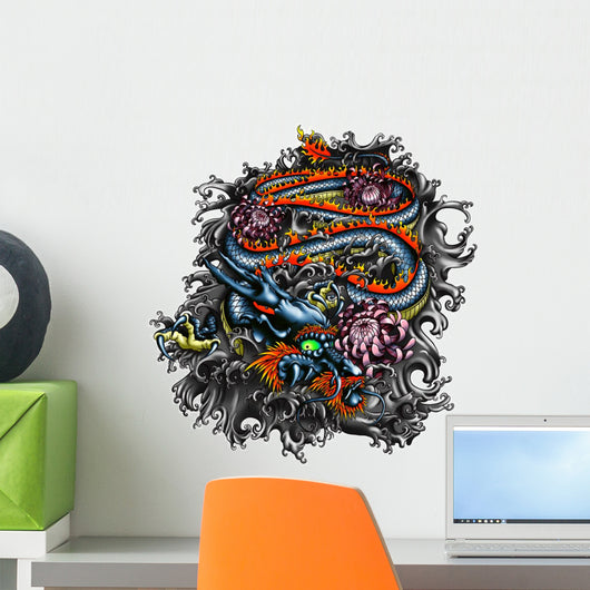Japan Style Dragon Wall Decal