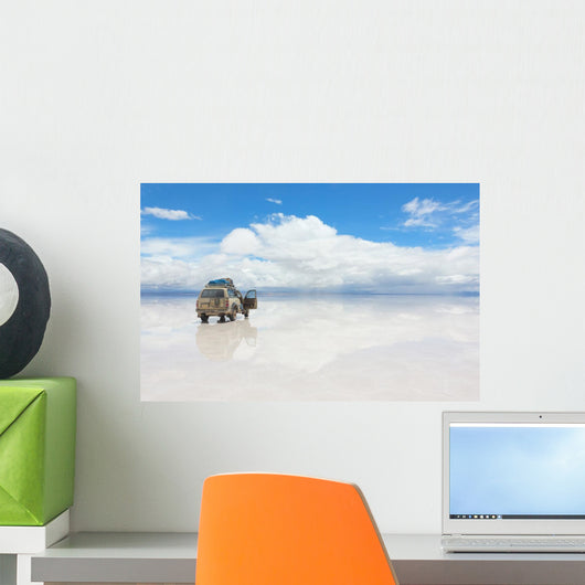 Car Reflected Surface Salar de Uyuni Wall Decal