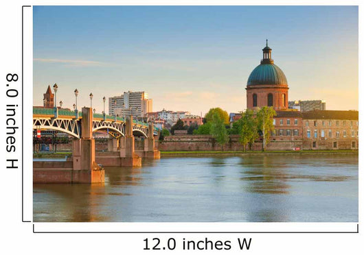 Toulouse Hopital La Grave at Sunset Wall Decal