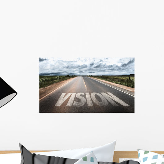 Vision Written Rural Road Wall Decal