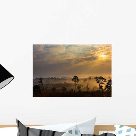 Savanna Meadow and Pine Wall Decal