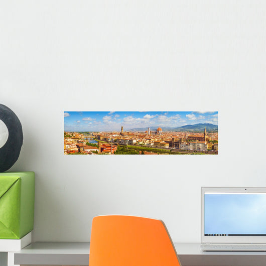 Ponte Vecchio Florence Wall Decal Panoramic Wall Decal