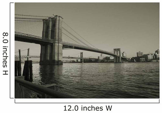 Brooklyn Bridge Black Wall Decal