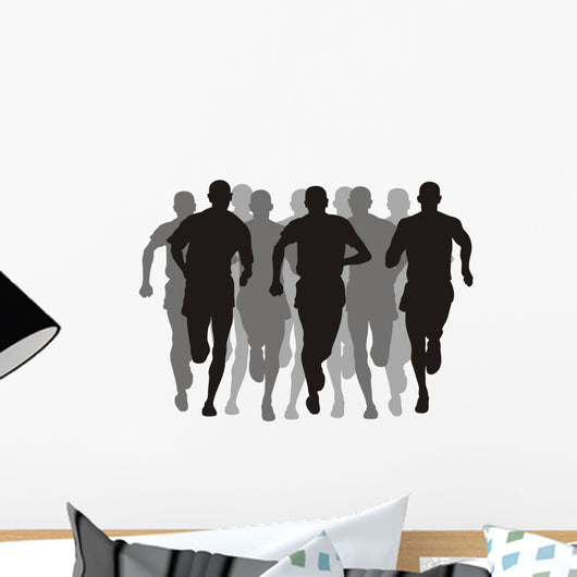 Abstract Vector Illustration Marathon Wall Decal