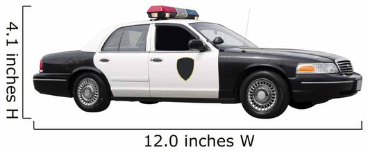 Police Car Wall Decal