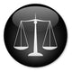 Scales Justice Button Wall Decal