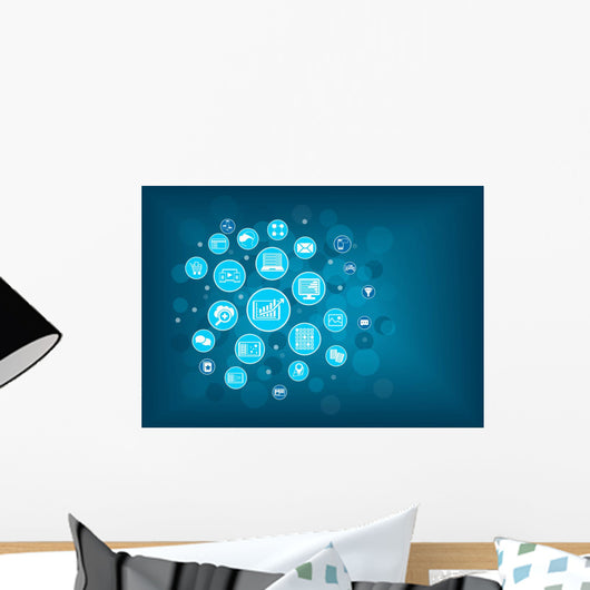 Big Data Analytics Concept Wall Decal