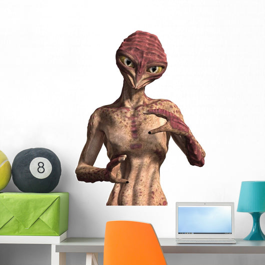 Insectoid Alien Wall Decal