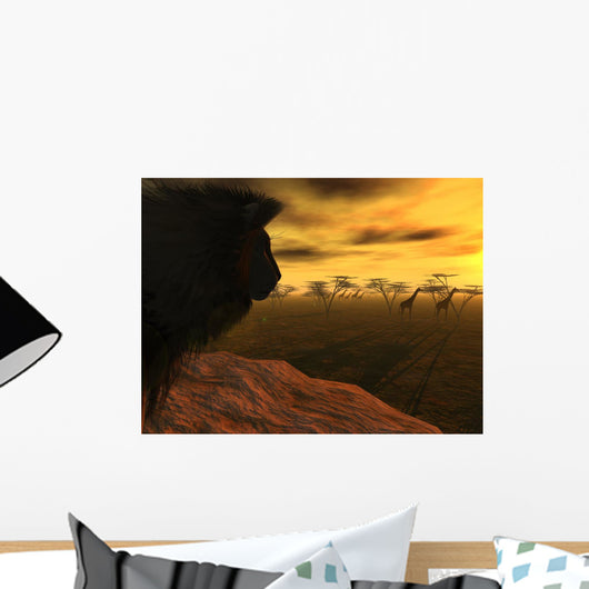African Wildlife Wall Decal