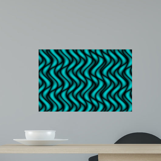 Light Illusion Teal Wall Decal