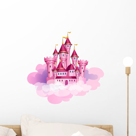 Pink Princess Castle Wall Decal