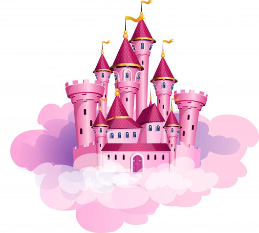 Pink Princess Castle Wall Decal