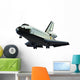 Landing Space Shuttle Wall Decal