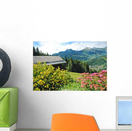 Mountain Chalet Wall Decal