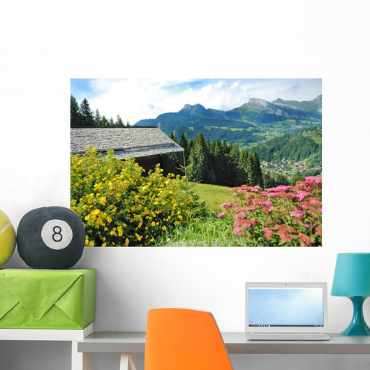 Mountain Chalet Wall Decal