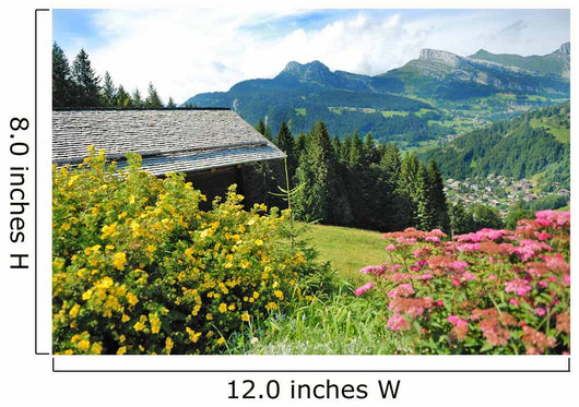 Mountain Chalet Wall Decal