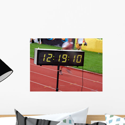 Finishing Runner during Triathlon Wall Decal