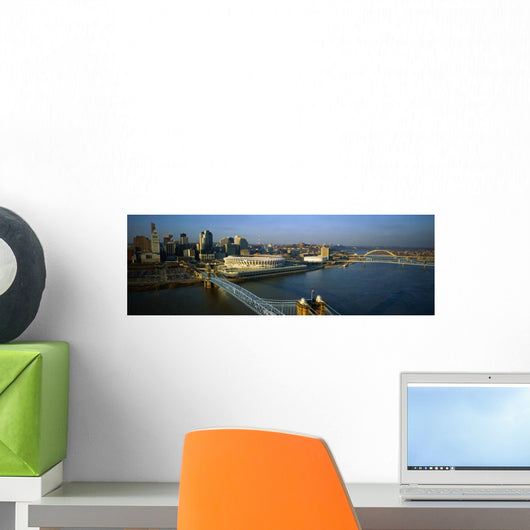 Ohio River Cincinnati Wall Decal Panoramic Wall Decal