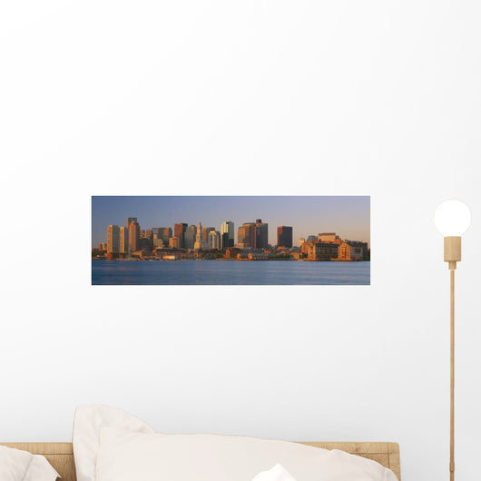 Boston Massachussets Skyline Sunrise Wall Decal