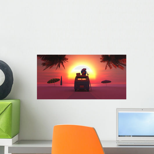 Beach Van Wall Decal